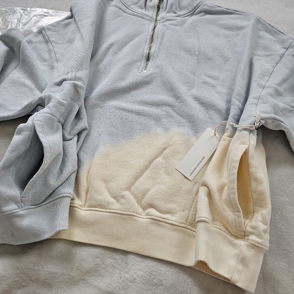Lacausa Cosmo Zip Up Sweatshirt Two-Tone Cozy Vibes Size Large - Picture 6 of 12